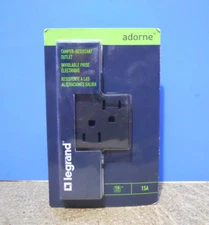 Legrand Adorne 15A Tamper-Resistant Electrical Outlet Graphite Finish ARTR152G4