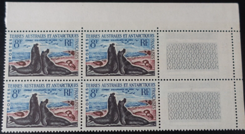 France TAAF N° 13C Elephants Of Sea Bloc Of 4 mint Luxury MNH - Picture 1 of 2