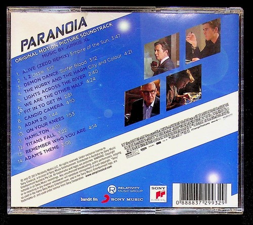 Paranoia 2013 Original Motion Picture Soundtrack Thriller Movie Tie-in 2013 CD - Picture 4 of 4