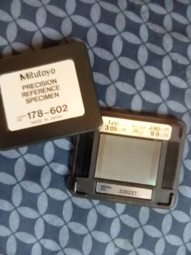 MITUTOYO PRECISION REFERENCE SPECIMEN 178-602 Ra 120uin 3.05um rmax 390uin 9.9um