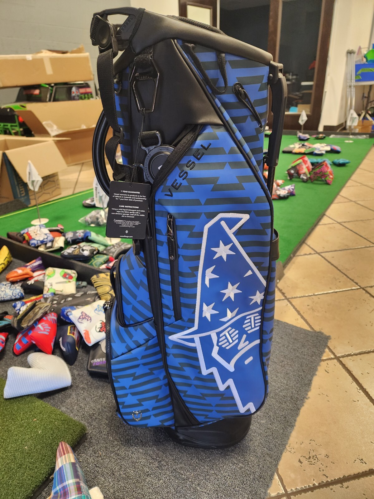 New Bettinardi Tour Issue Player Vessel Bag Wizard Blue T Hive Tour
