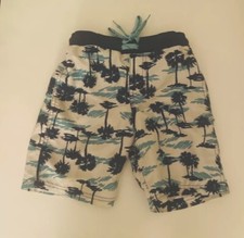 Cat And Jack Boys Small 6-7 Elastic Drawstring Waist Mesh Lining Swim Trunks