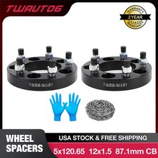 2pcs 1 Inch 5x4.75 Wheel Spacers M12x1.5 For Chevy Corvette Camaro Blazer 2pcs 1 Inch 5x4.75 Wheel Spacers M12x1.5 For Chevy Corvette Camaro Blazer