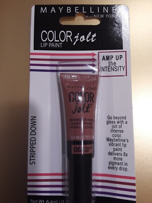 Maybelline Color Jolt Intense Lip Paint Lipstick Gloss (05 Stripped Down)