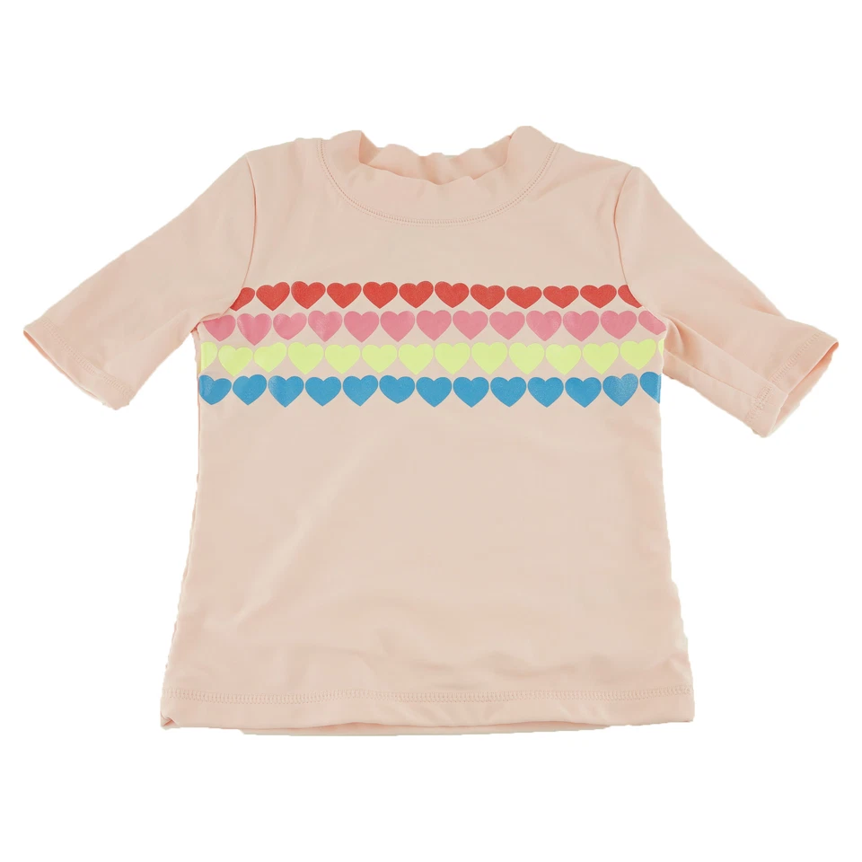 Carter's Girl's 3-Piece Hearts Rash Guard Swim Set, size 4/5 - Image 2 of 4