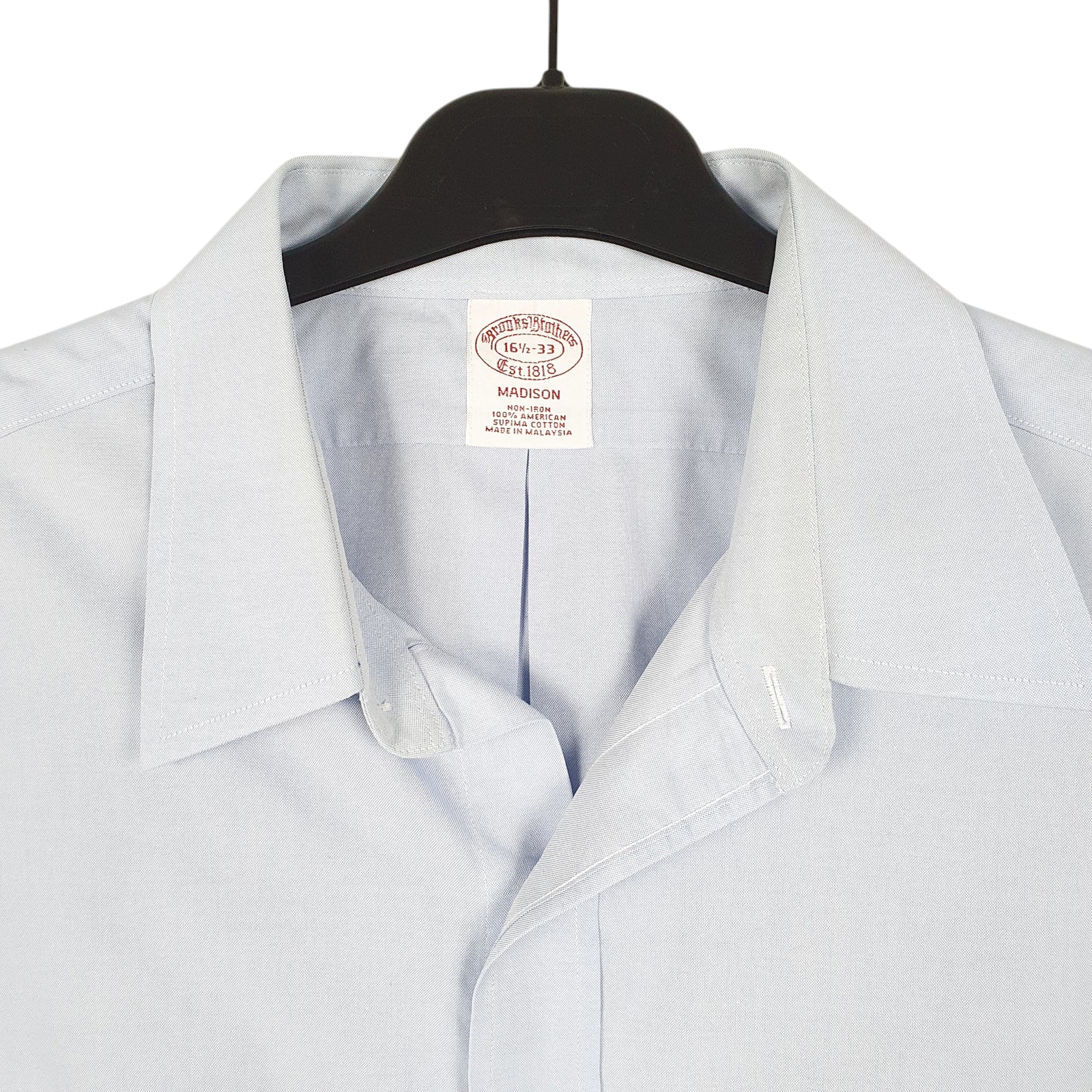 BROOKS BROTHERS Blue Shirt Madison Long Sleeve Casual Cotton Mens L image 2