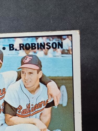 (2) 1967 Topps THE CHAMPS #1 Robinson Bauer Robinson Orioles-Good/VG-Read - Picture 3 of 12