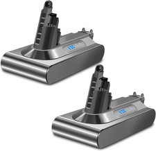 2 PACK 25.2V 5000mAh 126Wh Battery Replacement for Dyson V10 Fluffy Battery