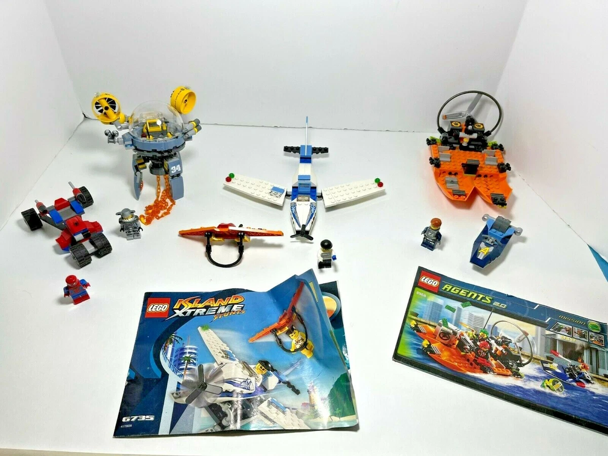 LEGO Heroes LOT Air Chase 6735 River Heist 8968 Flying Jelly Sub 70610 car