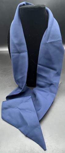 Extra Long Polyester Navy Blue Hair or Shoulder Scarf 62"