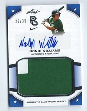 2015 Leaf Perfect Game - NONIE WILLIAMS - JERSEY Autograph RC #/35 - Rookie