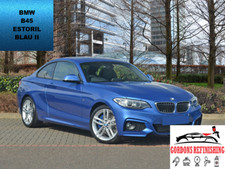 BMW B45 ESTORIL BLUE II 400ml Aerosol BASECOAT Spray Paint Kit Spray Gun Amounts