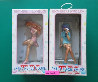 Evangelion EXTRA Nurse Figure Asuka Langley and Rei Ayanami SEGA