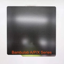 Carbon Fiber Coated Spring Steel PEI Build Plate for BambuLab P1S/X1C/A1