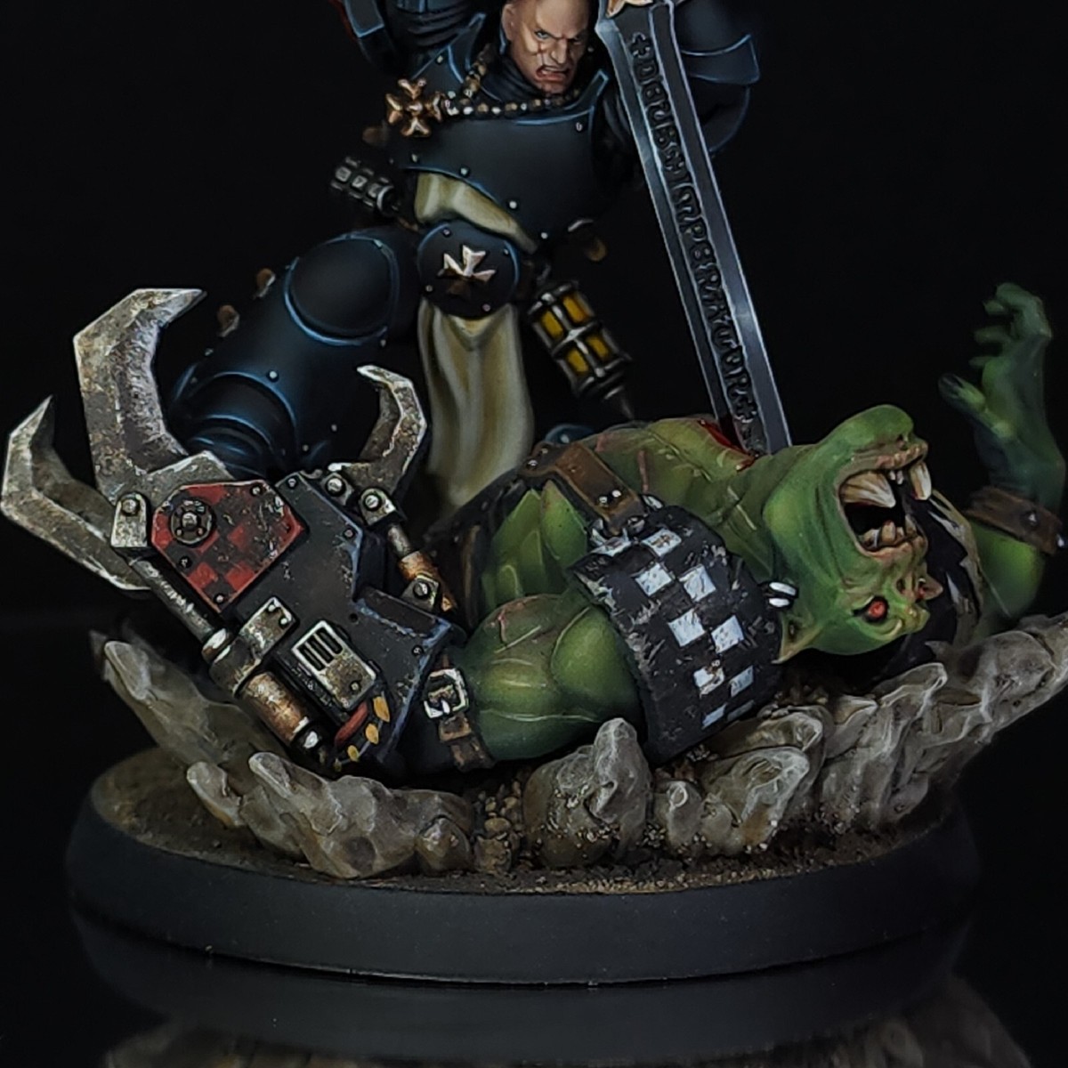 ウォーハンマー BLACK TEMPLARS: BAYARD'S REVENGE Black Templars Bayard's Revenge Space Marines Painted