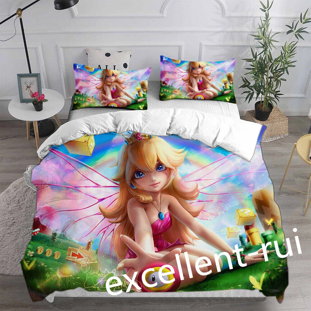 Princess peach bed set cheap