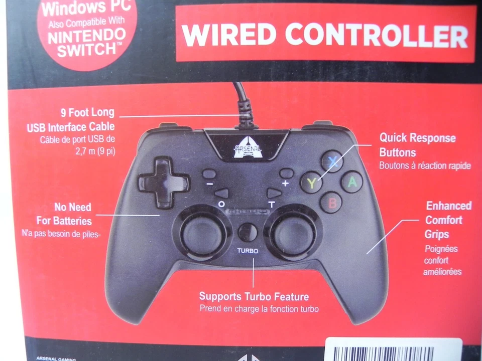 ¡Nuevo! Controlador con cable Windows PC Nintendo Switch de Arsenal Foto 4 de 4