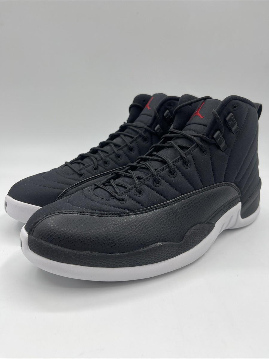 シューズ(男性用) AIR JORDAN 12 RETRO 9.5 Air Jordan 12 Retro Neoprene Black/Gym Red-White 130690-004 Men's