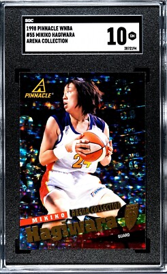 HEROINES ポイントカード 98pt 1998 Pinnacle WNBA #55 Arena Collection Mikiko Hagiwara 1st