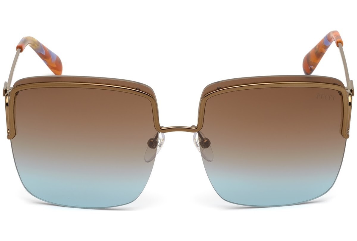 Emilio Pucci EP116 36F Бронзово-золотистая металлическая оправа для солнцезащитных очков без оправы 62-16-135 23890₽