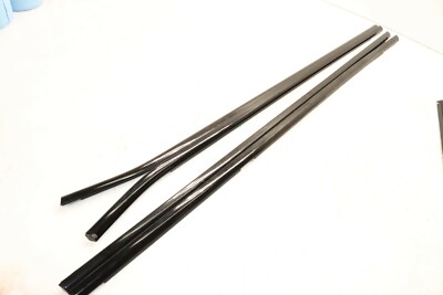 2007-2013 E70 BMW X5 DOOR UPPER WINDOW BELT MOLDINGS SET OF 4 GLOSS BLACK Y7826