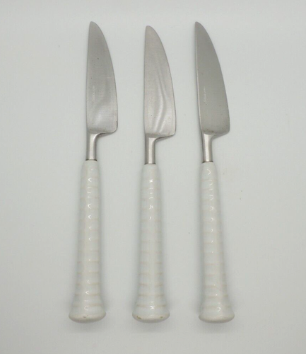 10 Noritake PRIMASTONE WHITE Ceramic Stainless Flatware Japan Fork Knife Spoon - Picture 8 of 24
