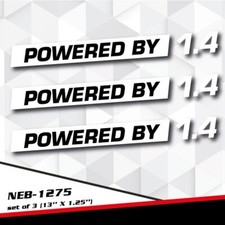 Powered By 1.4l Decal Sticker For Gm Ecotec Cruze Sonic Spark Volt Opel Neb-1275 Powered By 1.4l Decal Sticker For Gm Ecotec Cruze Sonic Spark Volt Opel Neb-1275