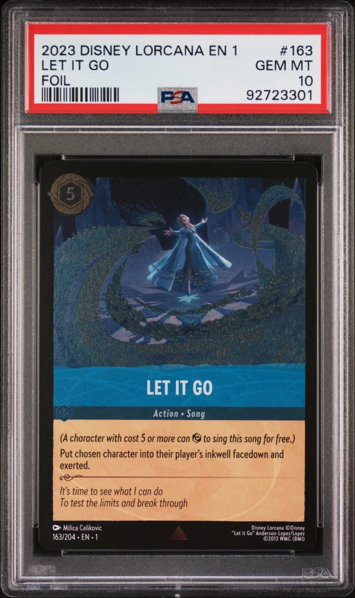 その他 PSA 10 Disney Lorcana Let It Go Disney Lorcana Let It Go 163/204 *FOIL* Rare PSA 10 GEM MINT