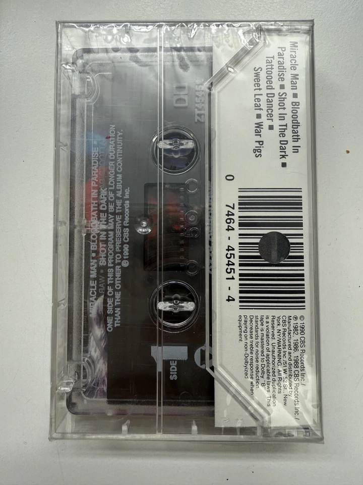 {FACTORY SEAL} Just Say Ozzy by Ozzy Osbourne (Cassette, Feb-1990) - Image 2 of 2
