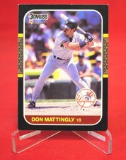 DON MATTINGLY 1987 Baseball Card DONRUSS #52 VG-G