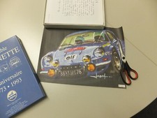 1x Alpine Sammelbox groß  Berlinette 2x VHS Kassette ( A110 ) Redele + Plakat 