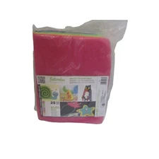 NEW FELTABLES 25 pc Bright Color Assorted Soft Felt Sheets 9" x 12" Sewing Craft