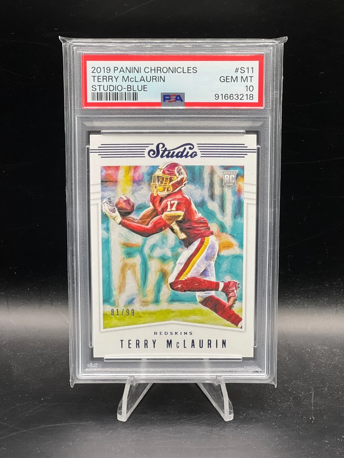 Terry McLaurin Panini Chronicles Studio #S11 Blue