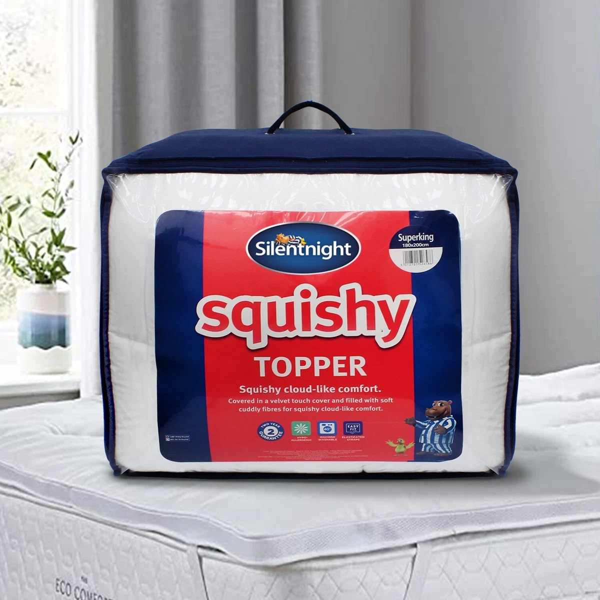 Super King Mattress Topper Silentnight Hotel Quality Squishy Bed Deep Thick  Soft 5012701526586 | eBay