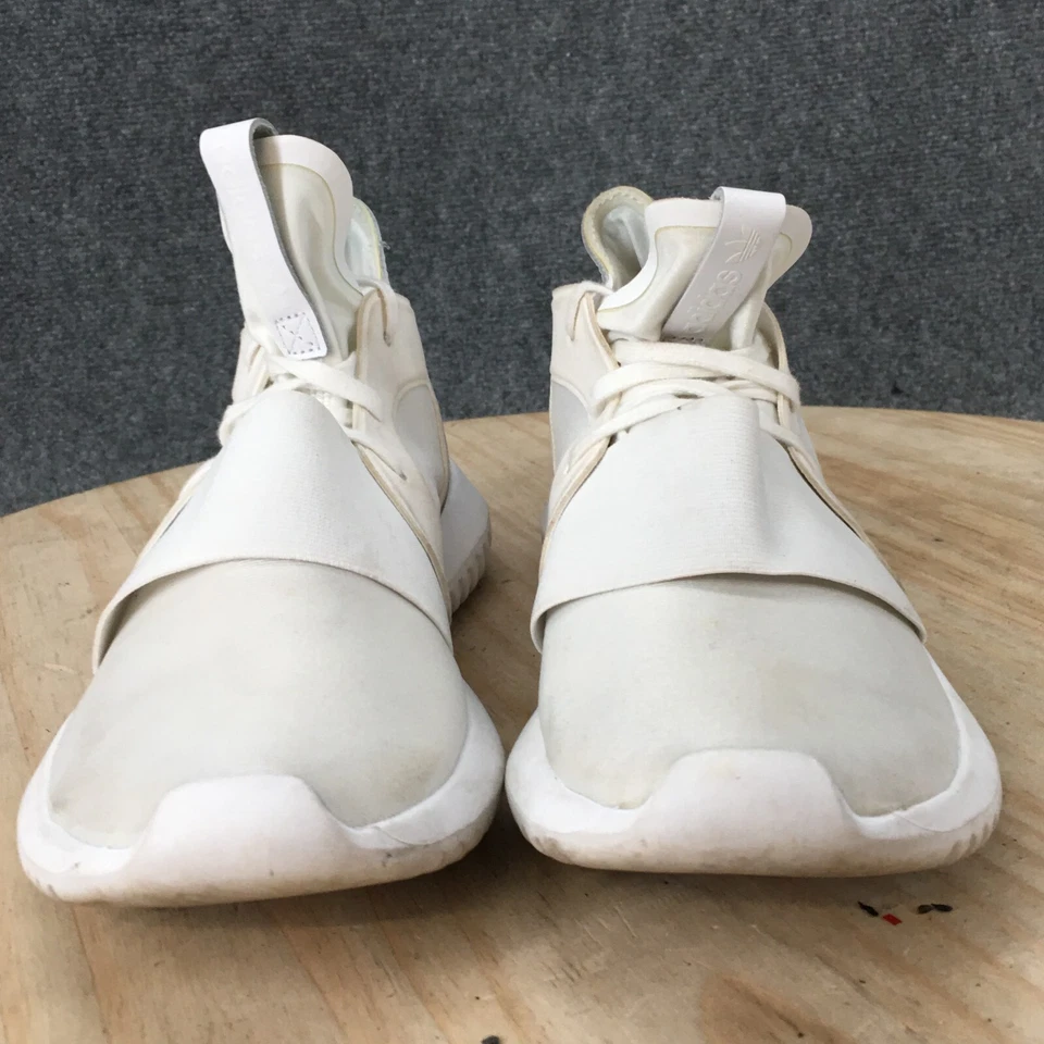 Adidas Zapatos Mujer 7 Tubulares Desafiantes Tenis para Correr S75250 Blanco Con Cordones Foto 4 de 4
