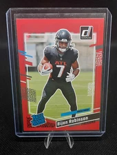 Bijan Robinson Rated Rookie Red Press Proof 2023 Donruss ATL Falcons #305 RC