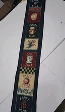 COCO DOWLEY TAPESTRY WALL HANGING Early Bird, SUN, Coffee Time, Tea Time, Home