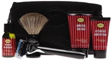 The Art of Shaving 5 Piece Travel Kit & Morris Park Razor Sandalwood RETAIL: $95