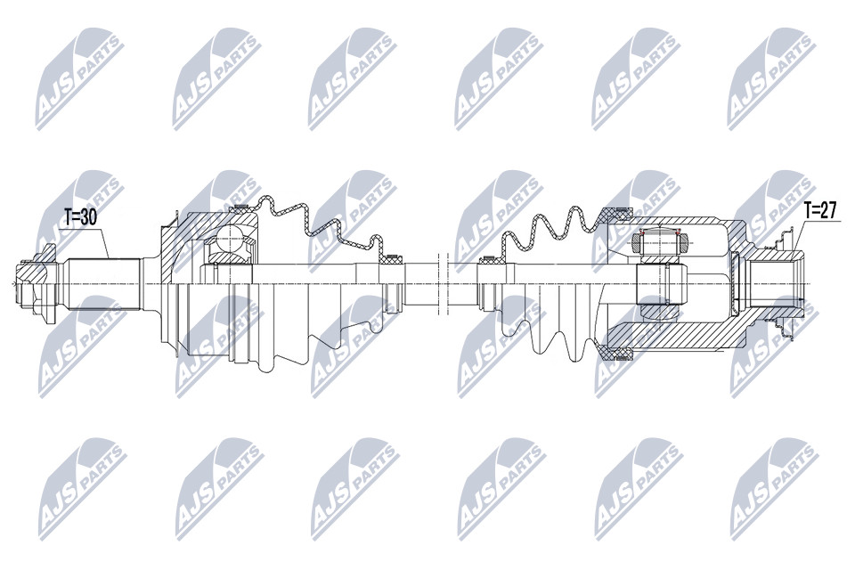 NPW-HD-096 NTY Drive Shaft for HONDA