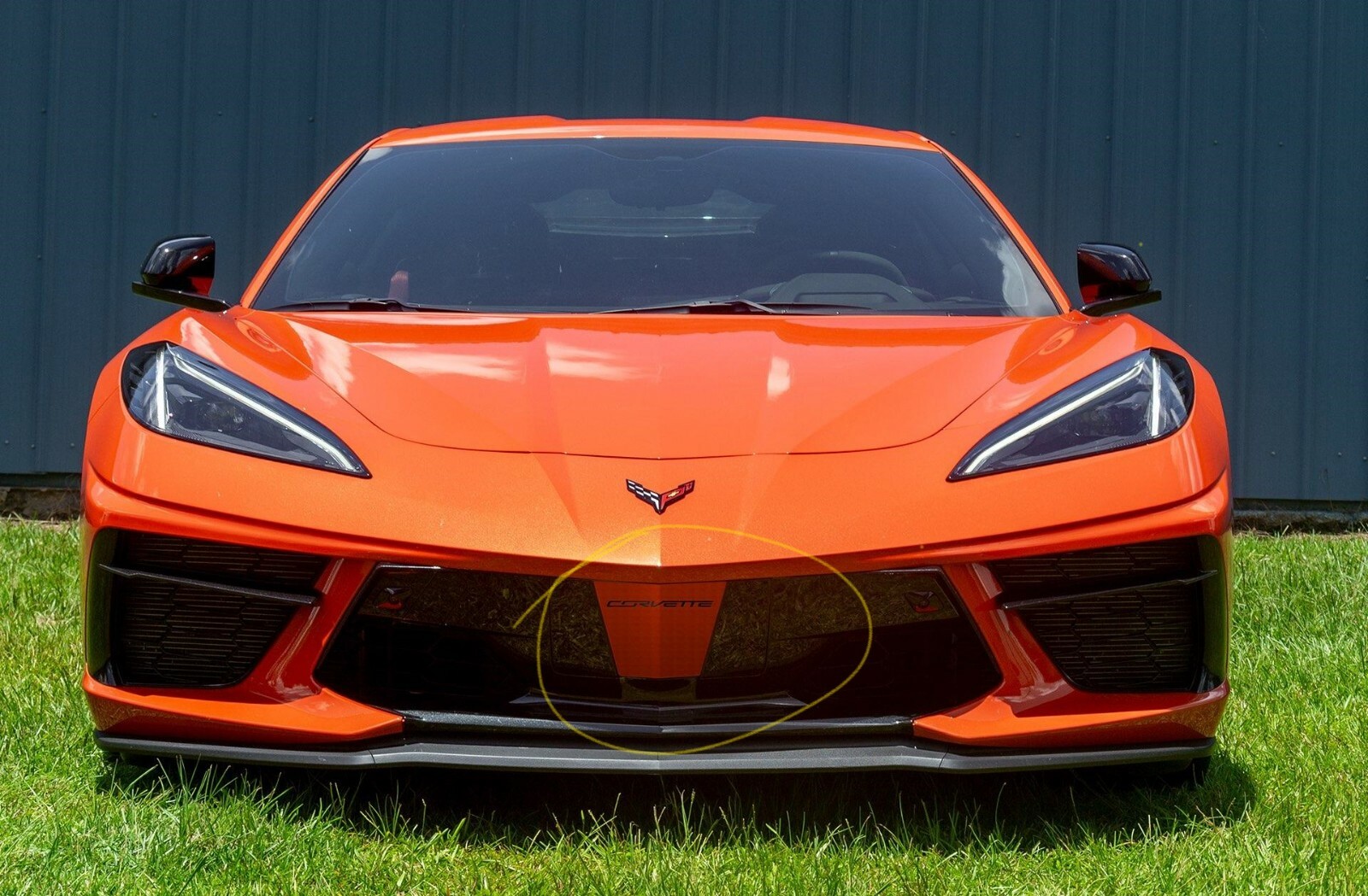 C8 Corvette Smooth Bumper Cover Accelerate Yellow Black Jake