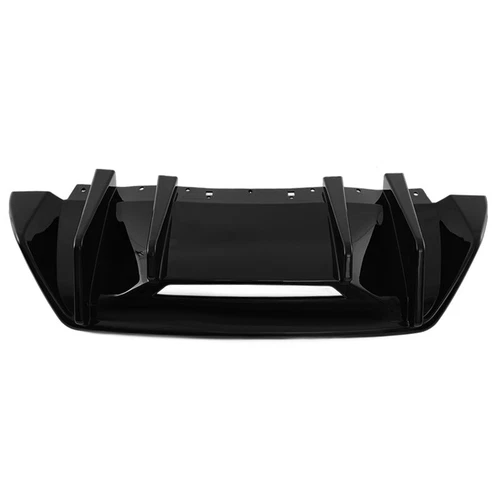 Glossy Black Shark Fin Rear Bumper Diffuser For 24-25 Ford Mustang S650 V2 - Picture 8 of 12