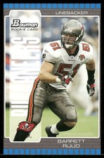 2005 Bowman #176 Barrett Ruud Rookie RC Tampa Bay Buccaneers football card. rookie card picture