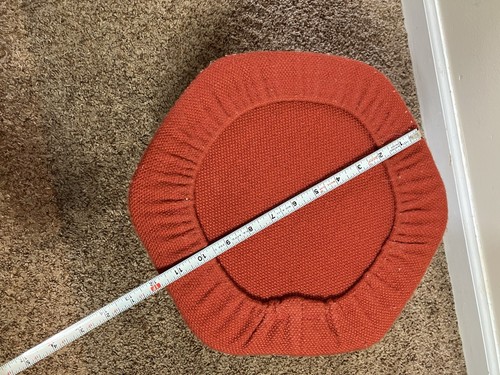 Vintage 1970s Small Foot Stool Upholstered Ottoman Footrest. Very Good Condition - Picture 6 of 8