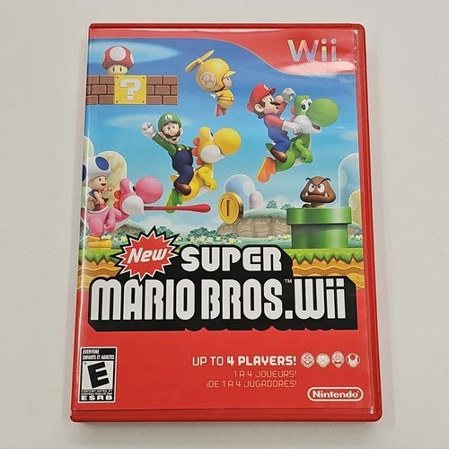 Nintendo New Super Mario Bros. Wii Nintendo Wii 2009 Multiplayer Manual Included