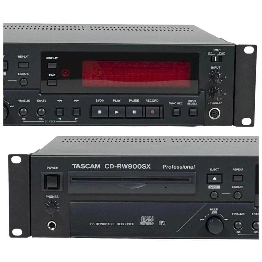TASCAM CD-RW900SX CD Recorder Rewritable Professional Tested Japan MA05 10.0 - Image 2 of 4