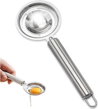Egg Separator,Stainless Steel Egg Yolk White Separation Tool