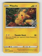 Sword & Shield Promo SWSH153 Pikachu (Holiday Calendar) Holo P LP * SWIRL * on eBay