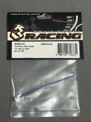 3 Racing AWD-01 Aluminum Main Shaft For Kyosho Mini-Z AWD
