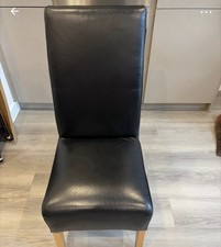 Dinner Chair Leather Black Dining Chair