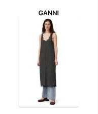 GANNI Midi Dress Size M - Stylish & Trendy Fashion